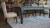 8'L x 42"W Baluster Turned Leg Table with our <a href=ansley-dining-chair__ansley-4.html Dining Chair</a> in our Charred Ember finish with our <a href=morgan-linen-chair-beige__morgan-4.html Dining Chair in Trim Beige</a> as featured in our Store+Woodshop in Arkansas.