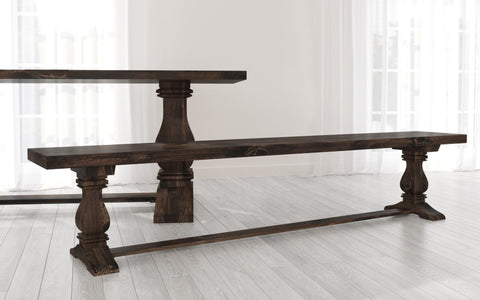 Heirloom Pedestal Bench